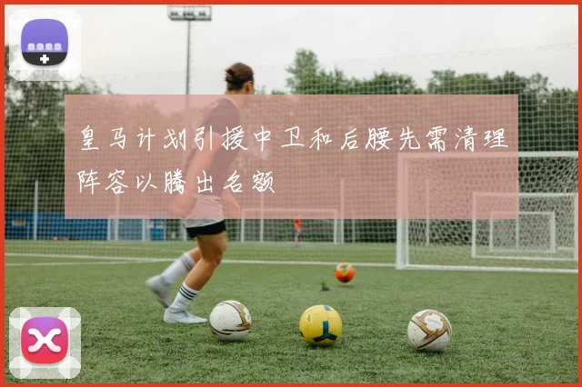 皇马计划引援中卫和后腰先需清理阵容以腾出名额